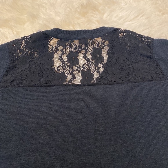 Kidpik Girls Ribbed Long Sleeve Top in Black. M - Picture 9 of 10